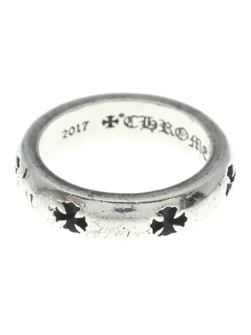 Chrome Hearts Negative CH Plus Ring Silver